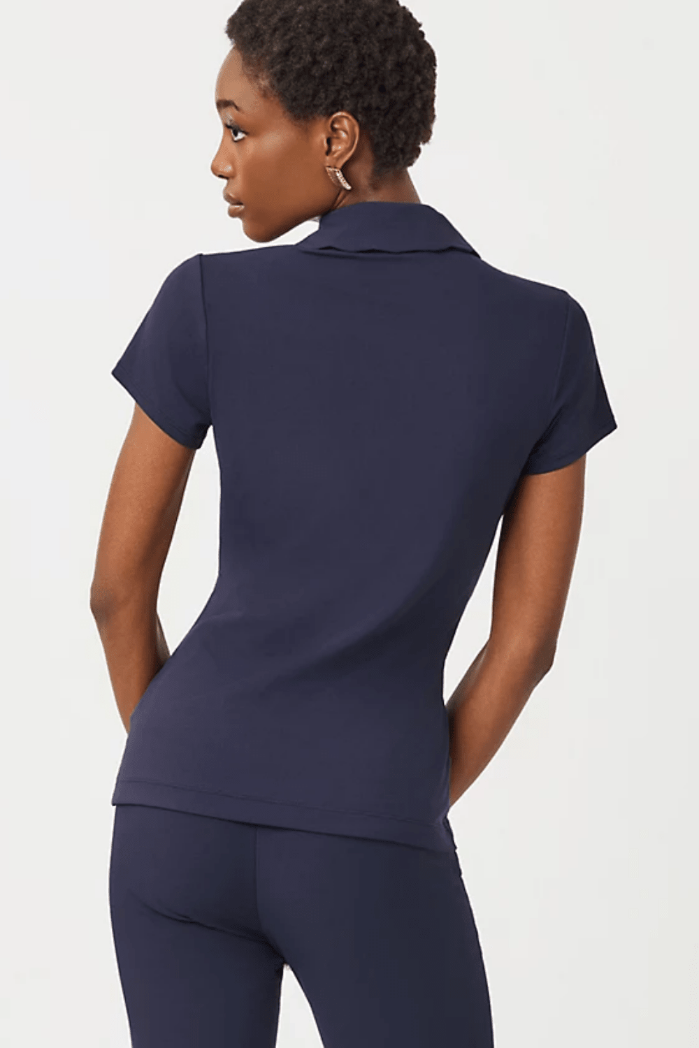 Lilly Pulitzer Frida Scallop Polo UPF 50+ - True Navy - Lilly Pulitzer