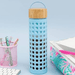 Lilly Pulitzer Glass Water Bottle - Caning Blue - Lifeguard Press