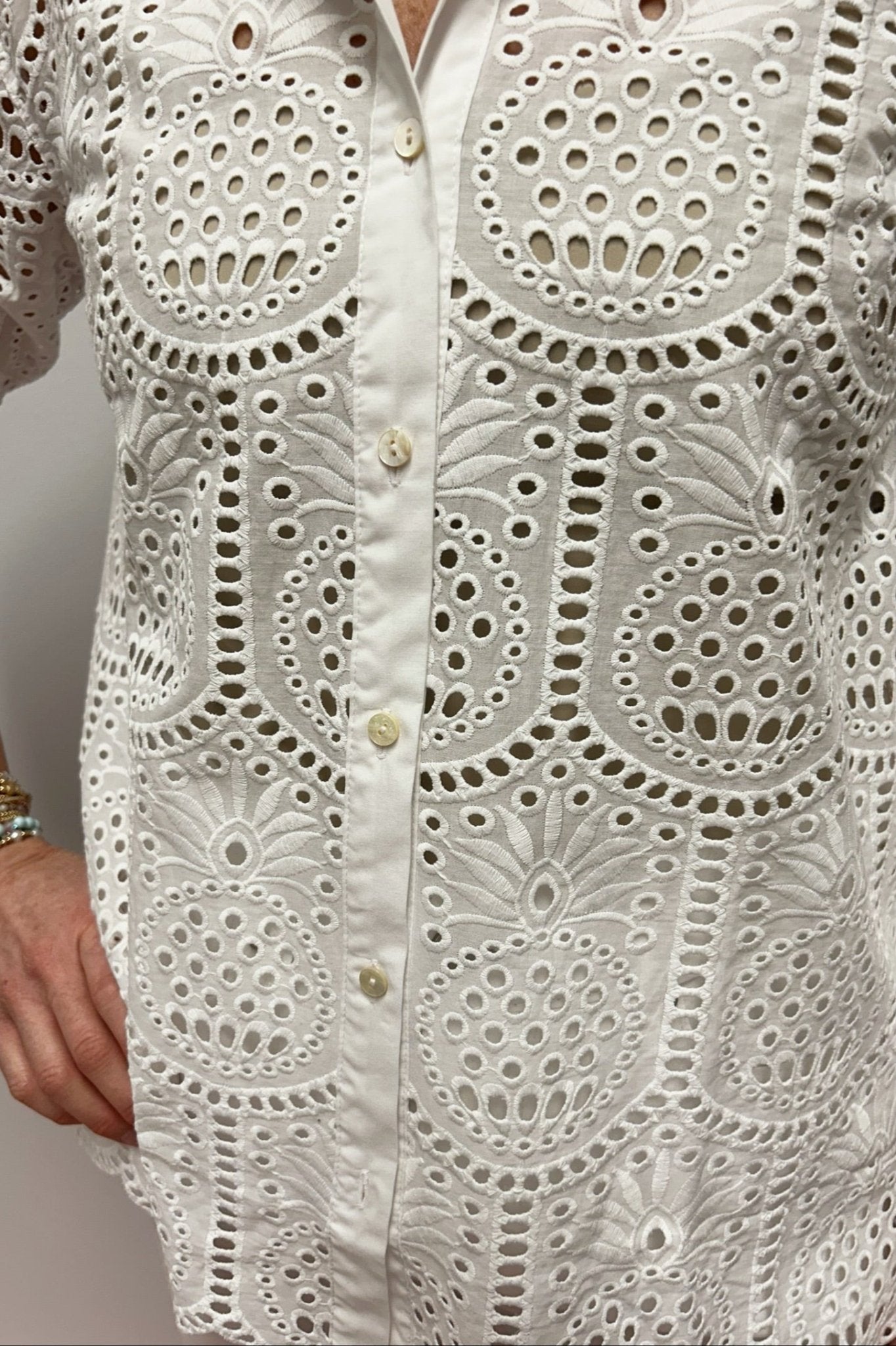 Lilly Pulitzer Gracee Tunic - Pineapple Tile Eyelet - Lilly Pulitzer