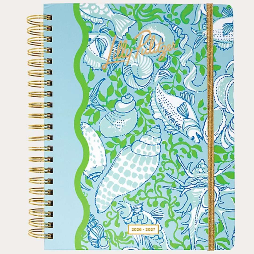Lilly Pulitzer Jumbo 17 Month Agenda- Throw Me a Line - Lifeguard Press
