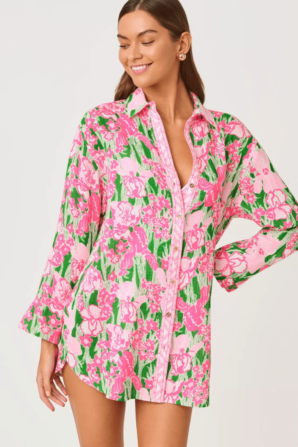 Lilly Pulitzer Kwitney Long - Sleeve Coverup - Lilly Pulitzer
