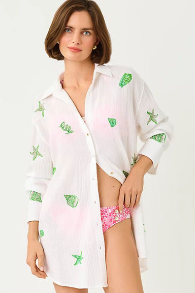 Lilly Pulitzer Kwitney Long - Sleeve Coverup - Lilly Pulitzer