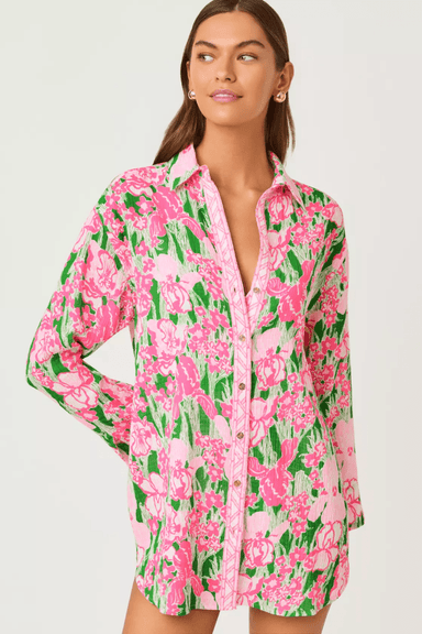 Lilly Pulitzer Kwitney Long - Sleeve Coverup - Lilly Pulitzer