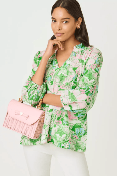 Lilly Pulitzer Lourdes 3/4 Sleeve Cotton Top - Lilly Pulitzer