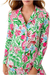 Lilly Pulitzer PJ Knit Long Sleeve Button Up Top - Glowing Gardens - Lilly Pulitzer