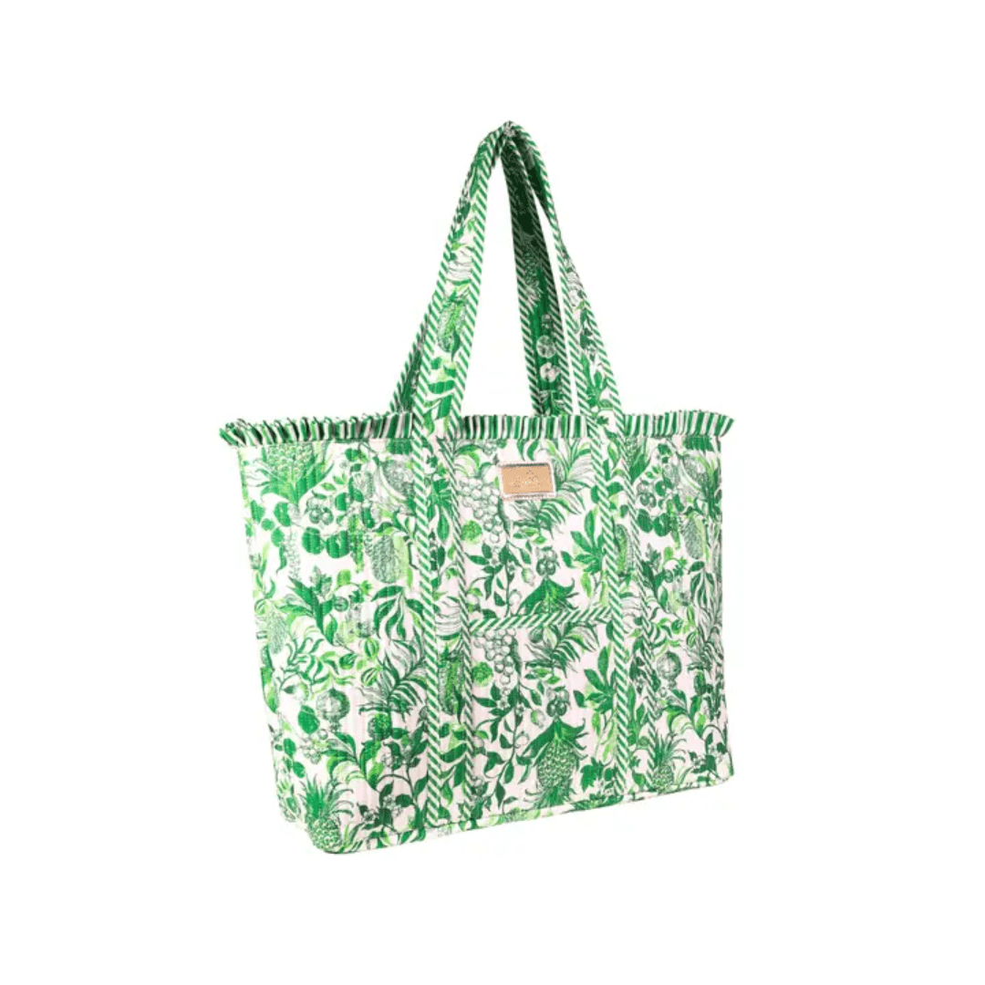 Lilly Pulitzer Quilted Ruffle Tote- Covent Garden - Lifeguard Press