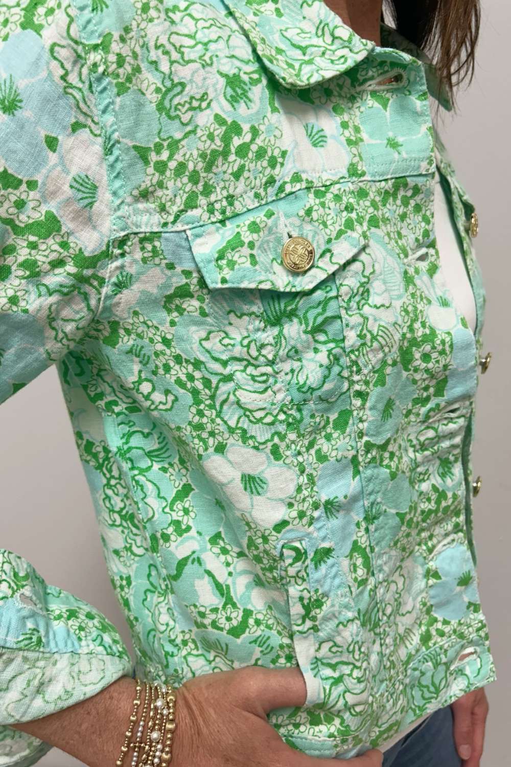 Lilly Pulitzer Seaspray Linen Jacket - Lilly Pulitzer