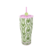 Lilly Pulitzer Stainless Steel Tumbler w/ Straw- Textured Palm - Lifeguard Press
