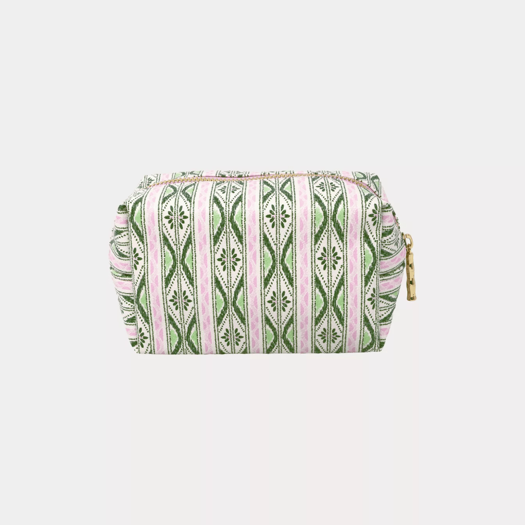Lilly Pulitzer Toiletry Case- Textured Palm Stripe - Lifeguard Press
