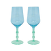 Lilly Pulitzer Wine Glass Set Mint Condition/Hydrangea Blue - Lifeguard Press