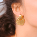 Liv Bella Vita Jasper Textured Leaf Earrings - Liv Bella Vita