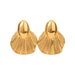 Liv Bella Vita Jasper Textured Leaf Earrings - Liv Bella Vita