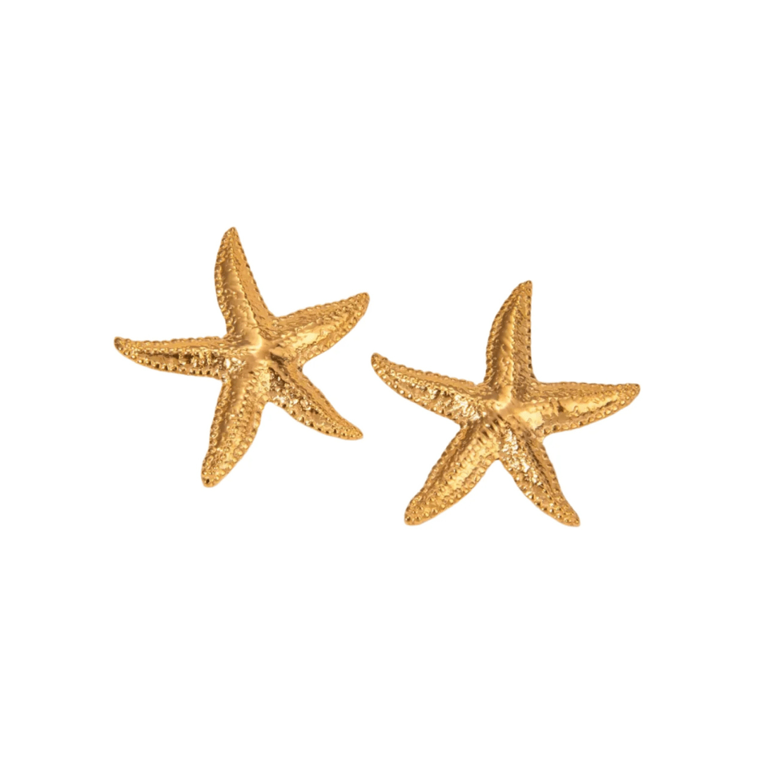Liv Bella Vita Lucia Starfish Textured Stud - Liv Bella Vita