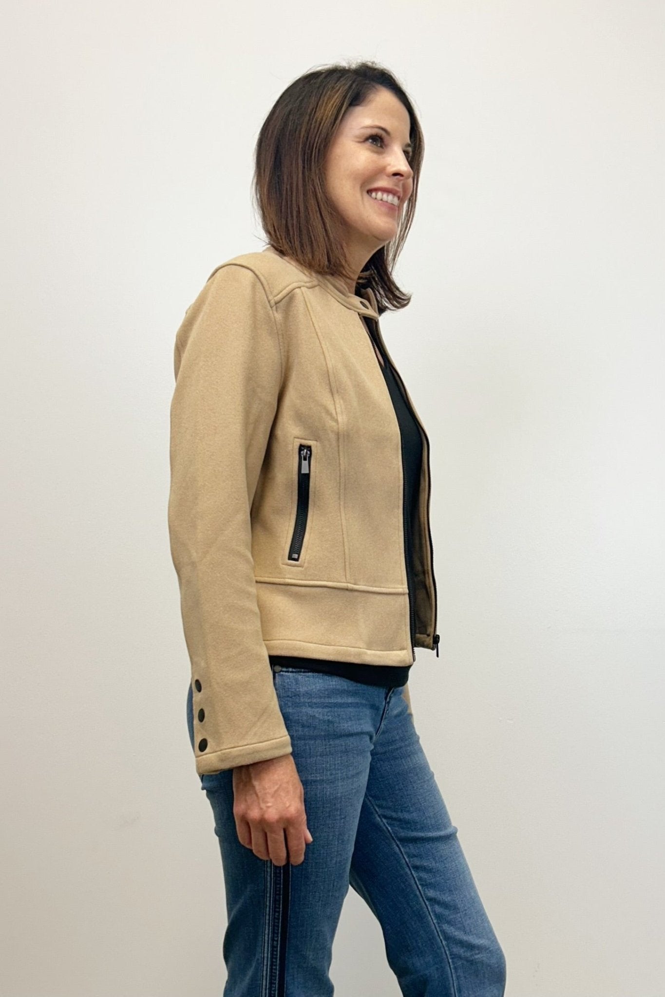 Liverpool Biker Jacket - Camel - Liverpool