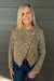 Liverpool Collarless Moto Jacket In Gold Rush Multi - Liverpool