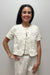 Liverpool Collarless Short Sleeve Cropped Jacket - Desert Dunes - Liverpool