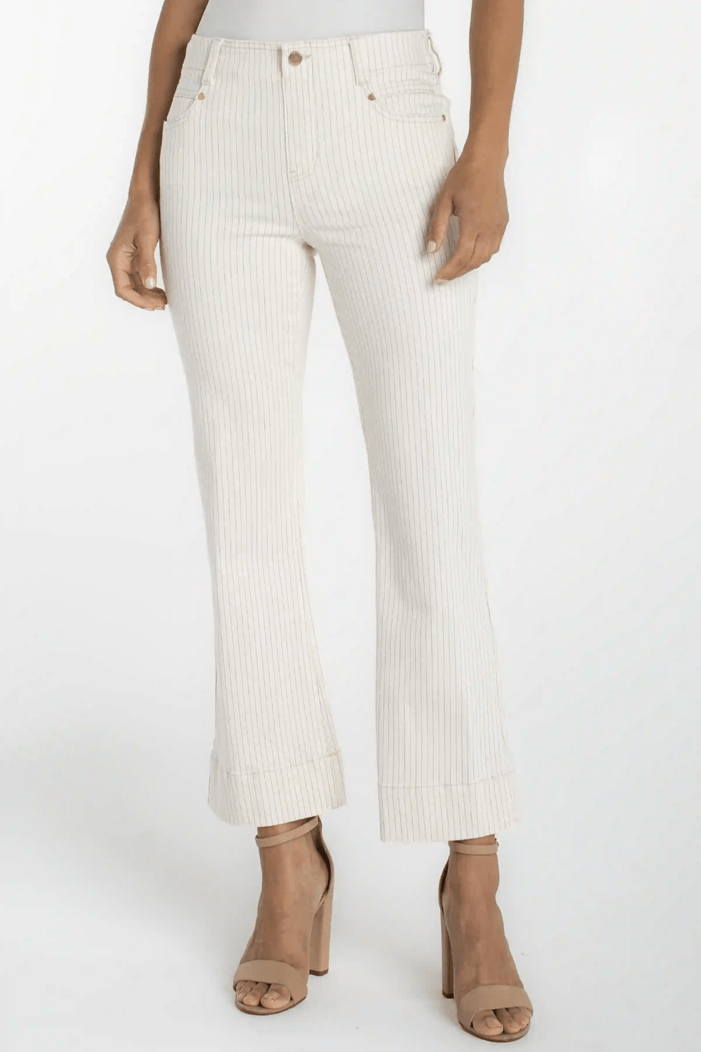 Liverpool Gia Glider Crop Flare w/ Wide Hem 26" ins - Liverpool