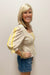 Liverpool Half Sleeve Square Neck Tie Back Top - Liverpool