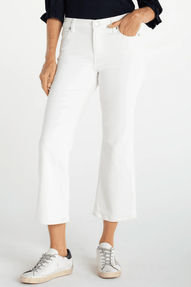 Liverpool Hannah Crop Flare 25.5 Inseam - White - Liverpool