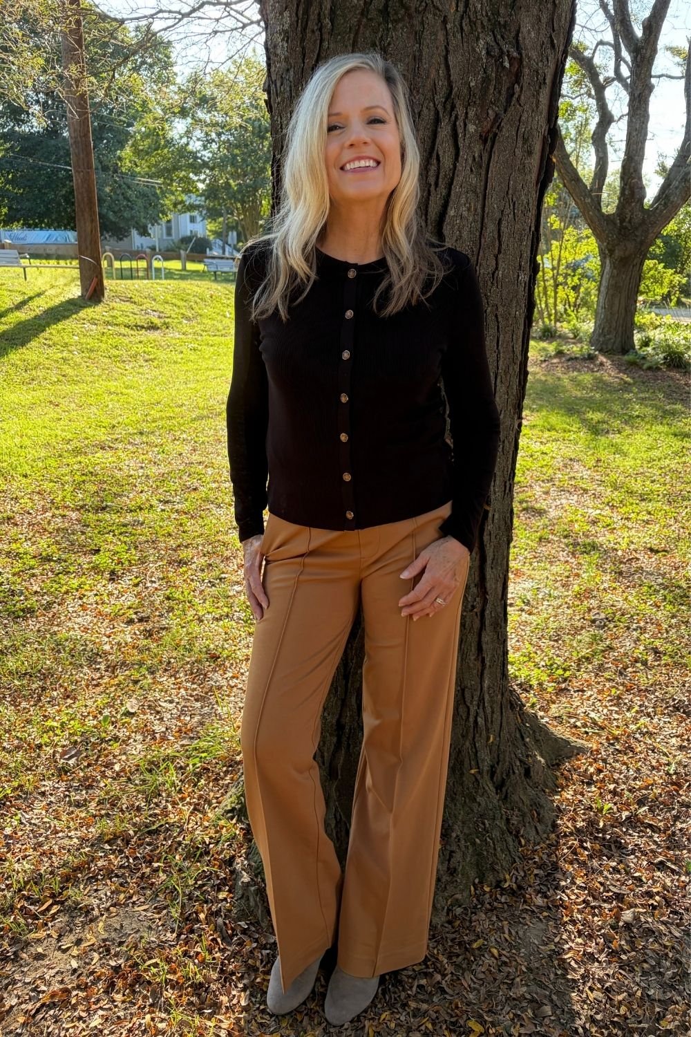 Liverpool Kayla Pull On Trouser- Rich Camel - Liverpool