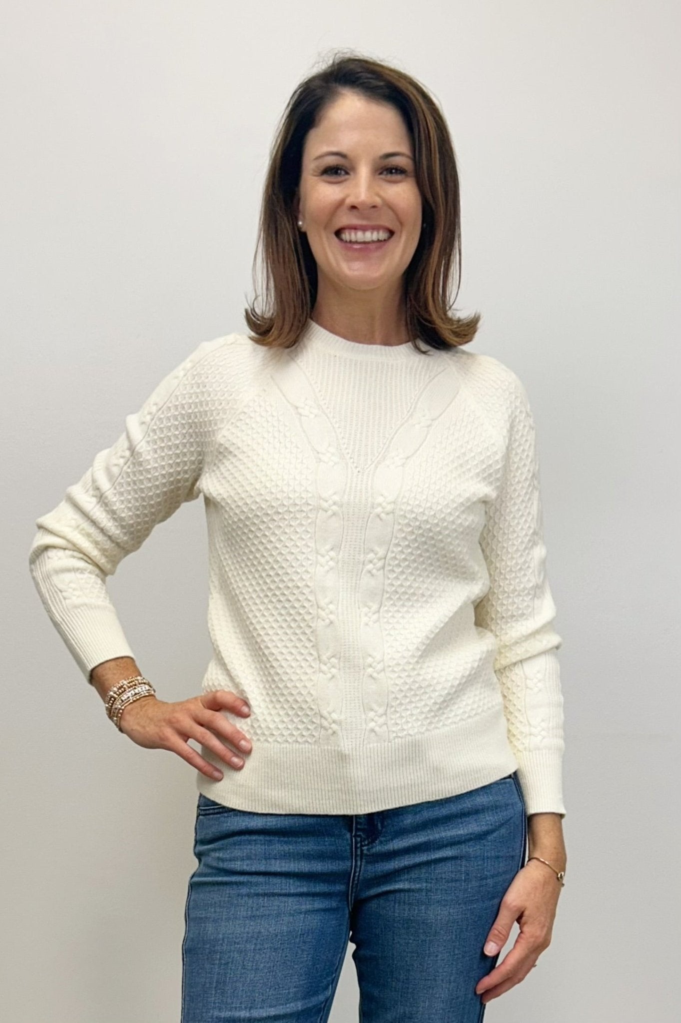 Liverpool Long Sleeve Raglan Sweater - Alabaster - Liverpool