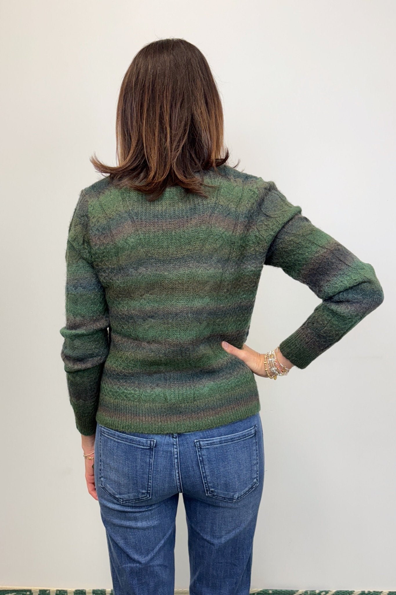 Liverpool Long Sleeve V - Neck Sweater - Emerald Dye - Liverpool