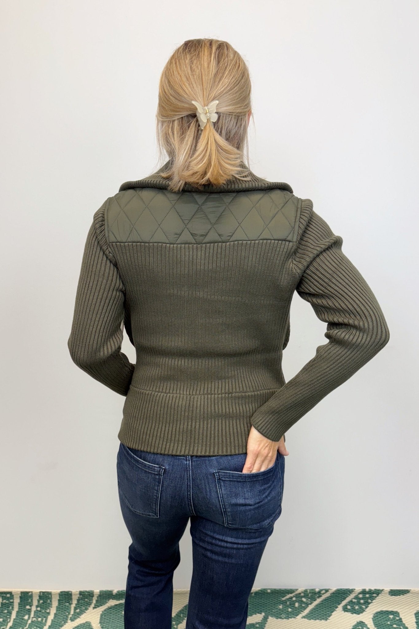 Liverpool Long Sleeve Woven Zipper Jacket - Forest Green - Liverpool