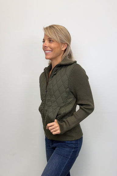 Liverpool Long Sleeve Woven Zipper Jacket - Forest Green - Liverpool