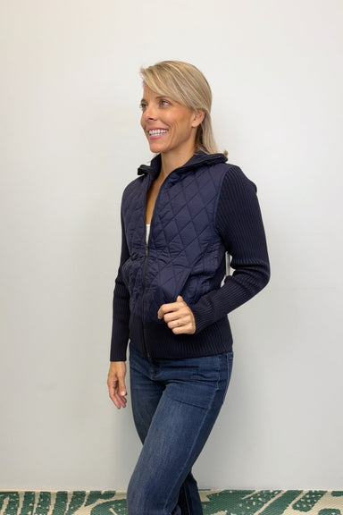 Liverpool Long Sleeve Woven Zipper Jacket - Sleek Navy - Liverpool