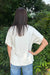 Liverpool Short Sleeve Dolman Popover Sweater- Whipped Cream - Liverpool