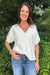 Liverpool Short Sleeve Dolman Popover Sweater- Whipped Cream - Liverpool