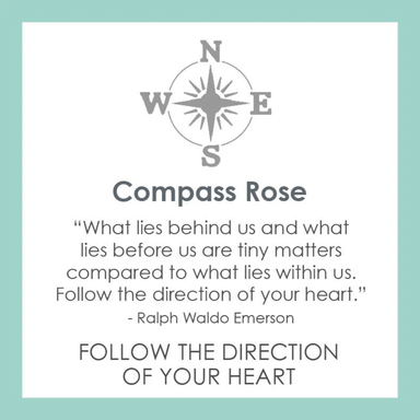 Lola Compass Rose Pendant - Alpine White - Mini - Lola