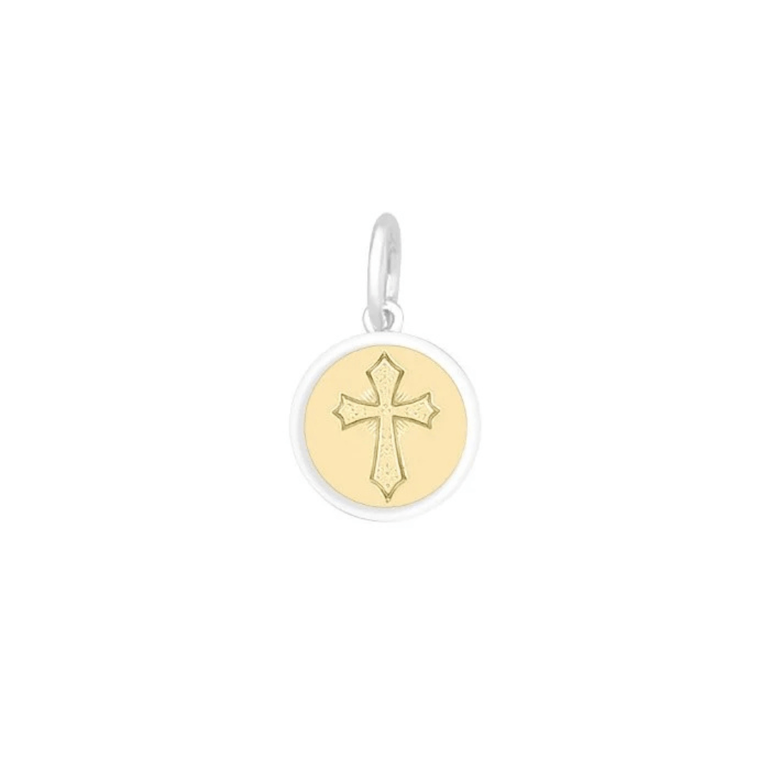 Lola Cross Pendant - Gold Center - Mini - Lola