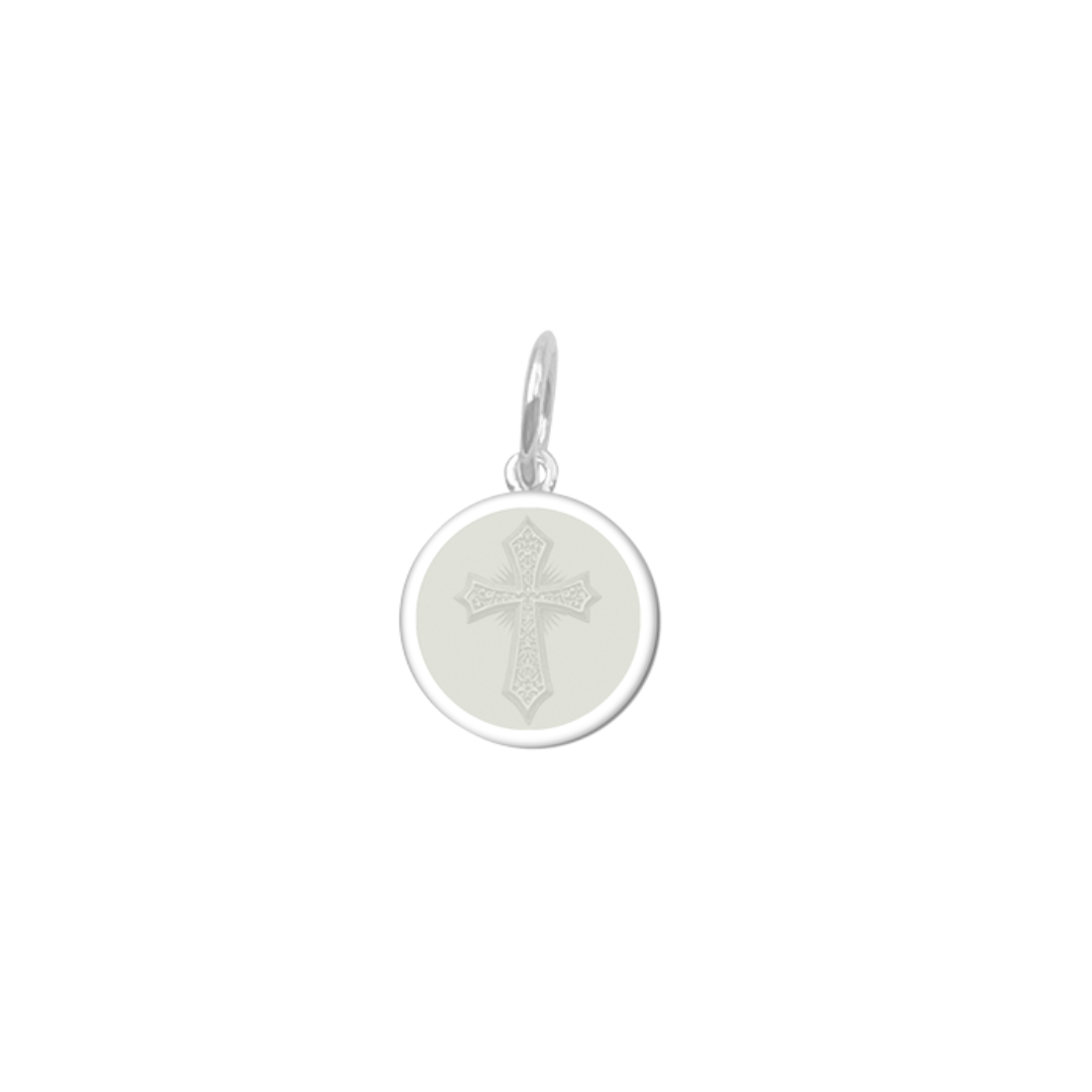 Lola Cross Pendant - Mini - Alpine White - Lola
