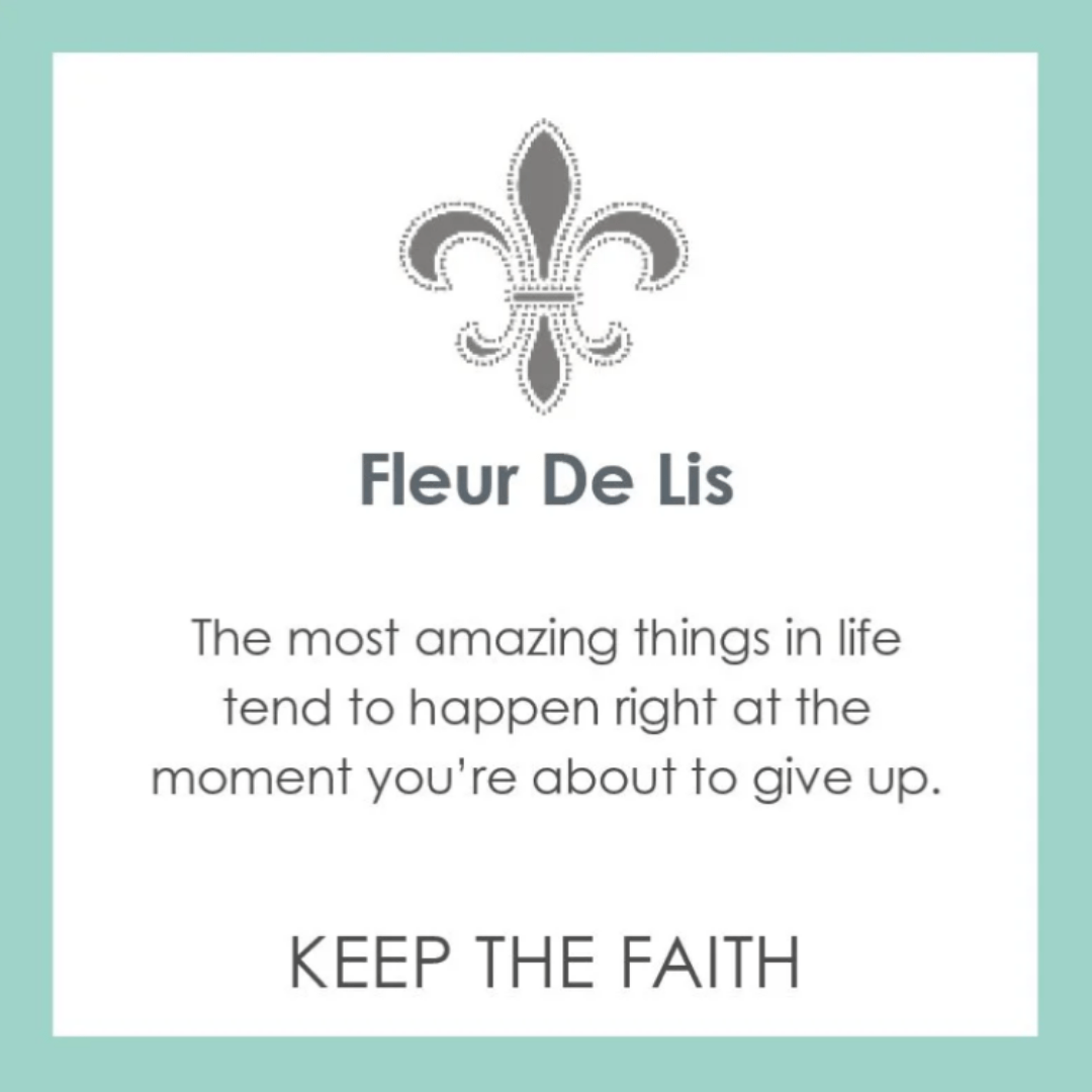 Lola Fleur De Lis Pendant - Periwinkle - Small - Lola