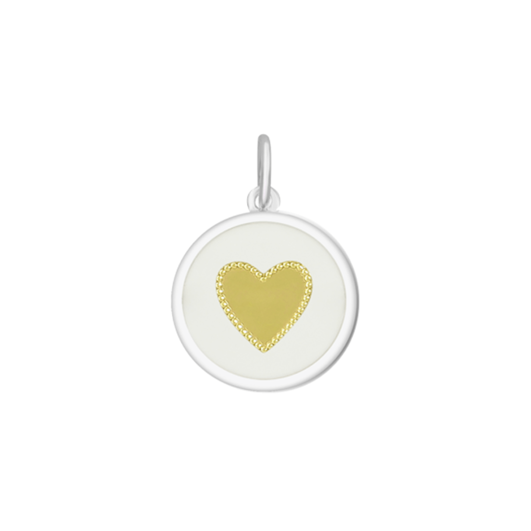 Lola Heart Pendant - Gold Center - Lola