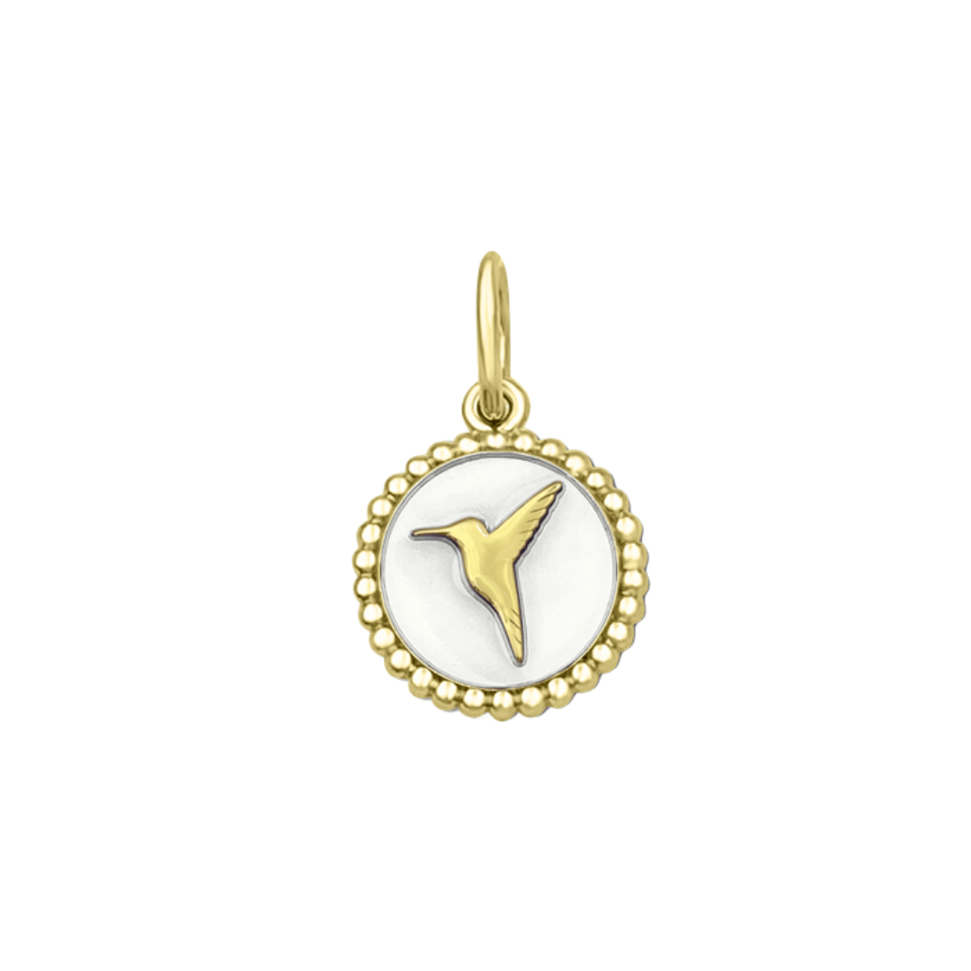 Lola Hummingbird Pendant - Alpine White/Gold - Small - Lola