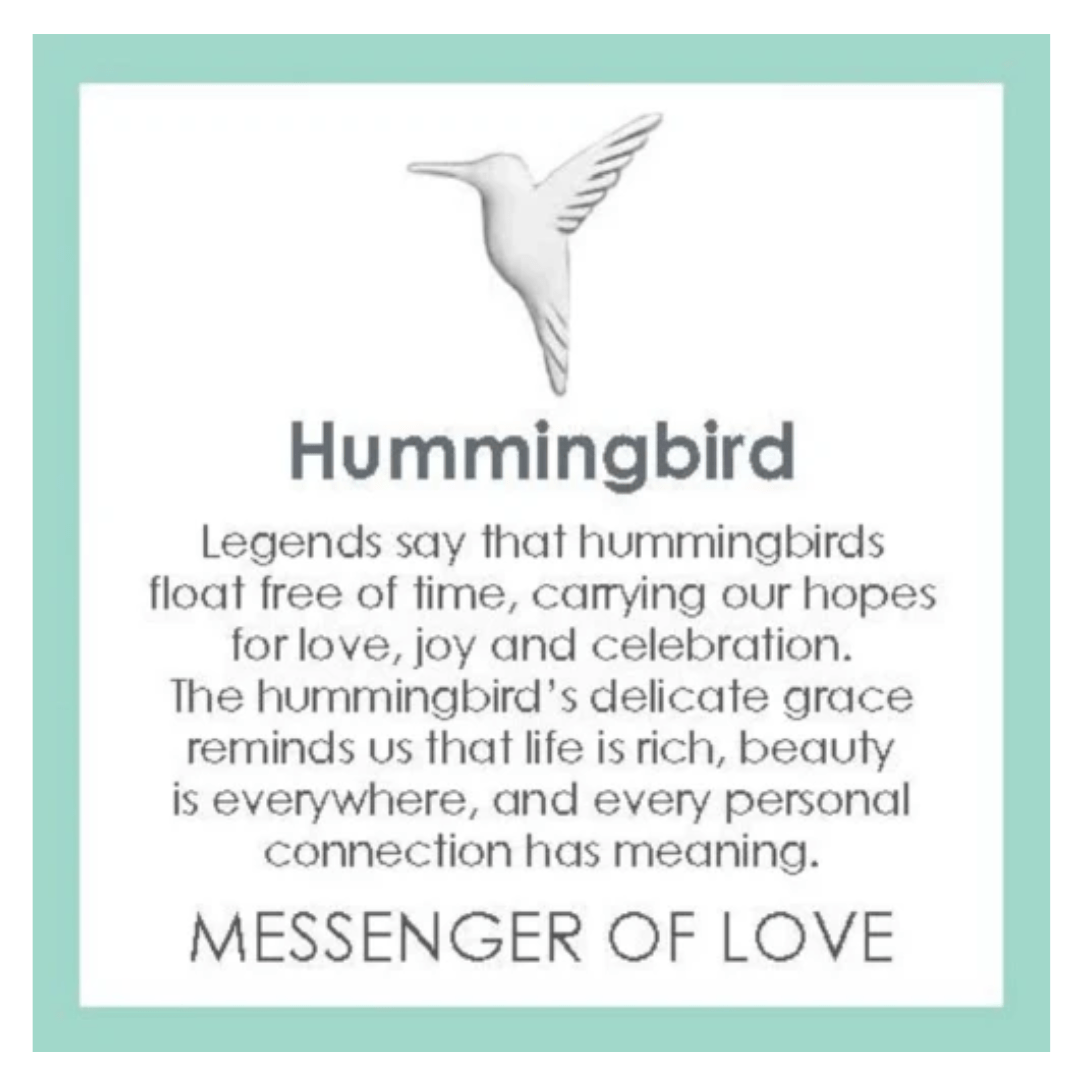 Lola Hummingbird Pendant - Alpine White/Gold - Small - Lola