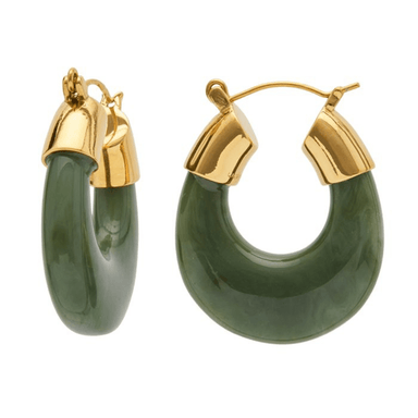 Lucas Jack Resin Earrings- Jade - Lucas Jack