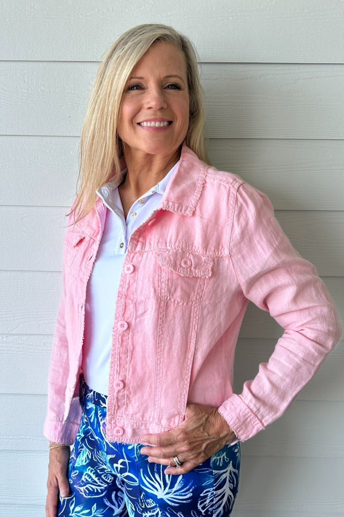 Lulu-B Travel Jacket in Sea Glass Pink - Lulu-B Clothing