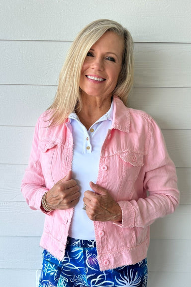 Lulu-B Travel Jacket in Sea Glass Pink - Lulu-B Clothing