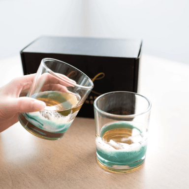 Lynn and Liana Resin Coated Old Fashioned Whiskey Glasses - Lynn & Liana