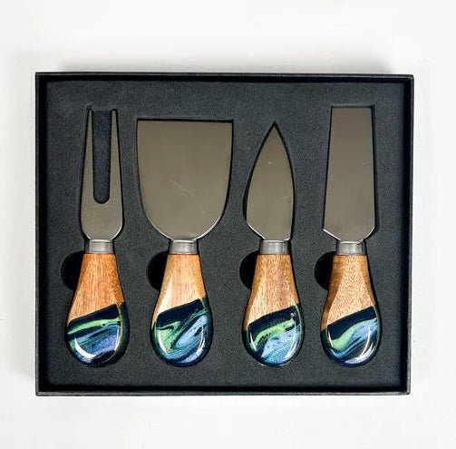 Lynn & Liana Resin Coated Cheese Knife Set - Lynn & Liana