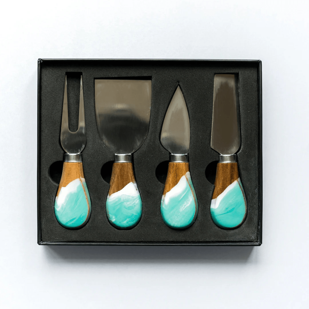 Lynn & Liana Resin Coated Cheese Knife Set - Lynn & Liana