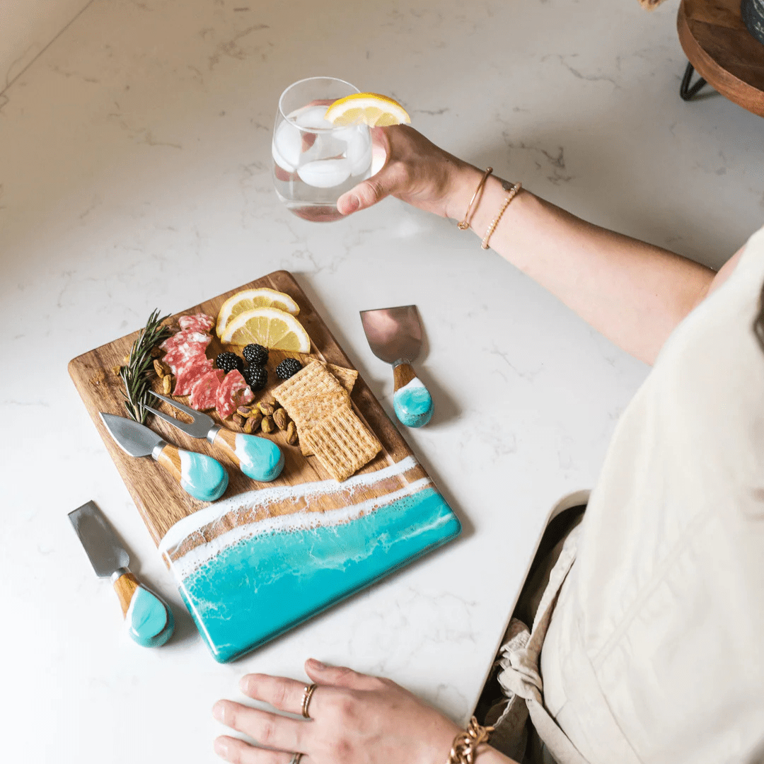 Lynn & Liana Resin Coated Cheese Knife Set - Lynn & Liana