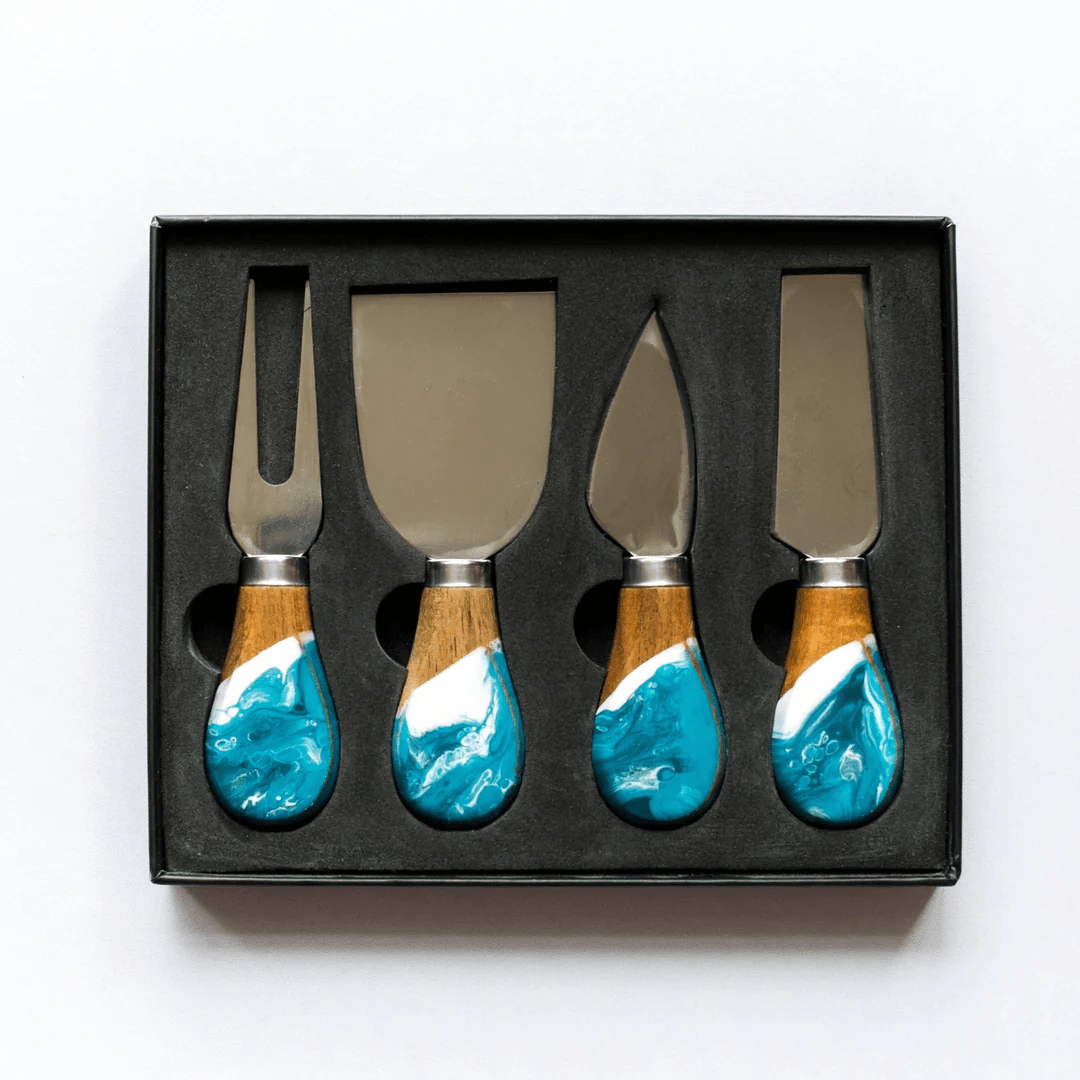 Lynn & Liana Resin Coated Cheese Knife Set - Lynn & Liana