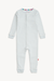 Magnetic Me Organic Cotton Embroidered Coverall - Blue Stripe - Magnetic Me