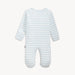 Magnetic Me Organic Cotton Footie Blue Stripe - Magnetic Me