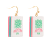 Mahjong Dangle Earrings - Golden Stella