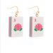 Mahjong Dangle Earrings - Golden Stella